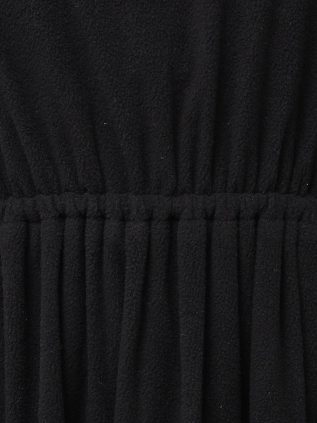 merry jenny｜Gathered fleece dress
