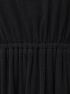 merry jenny｜Gathered fleece dress
