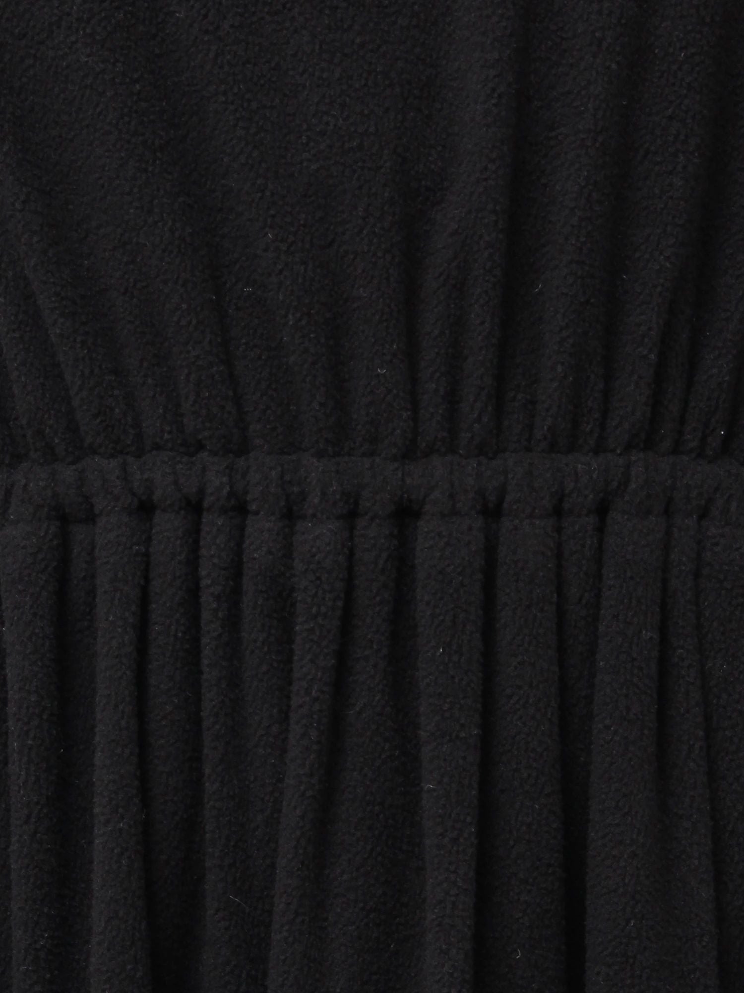 merry jenny｜Gathered fleece dress