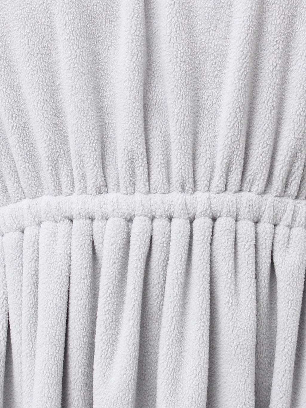 merry jenny｜Gathered fleece dress