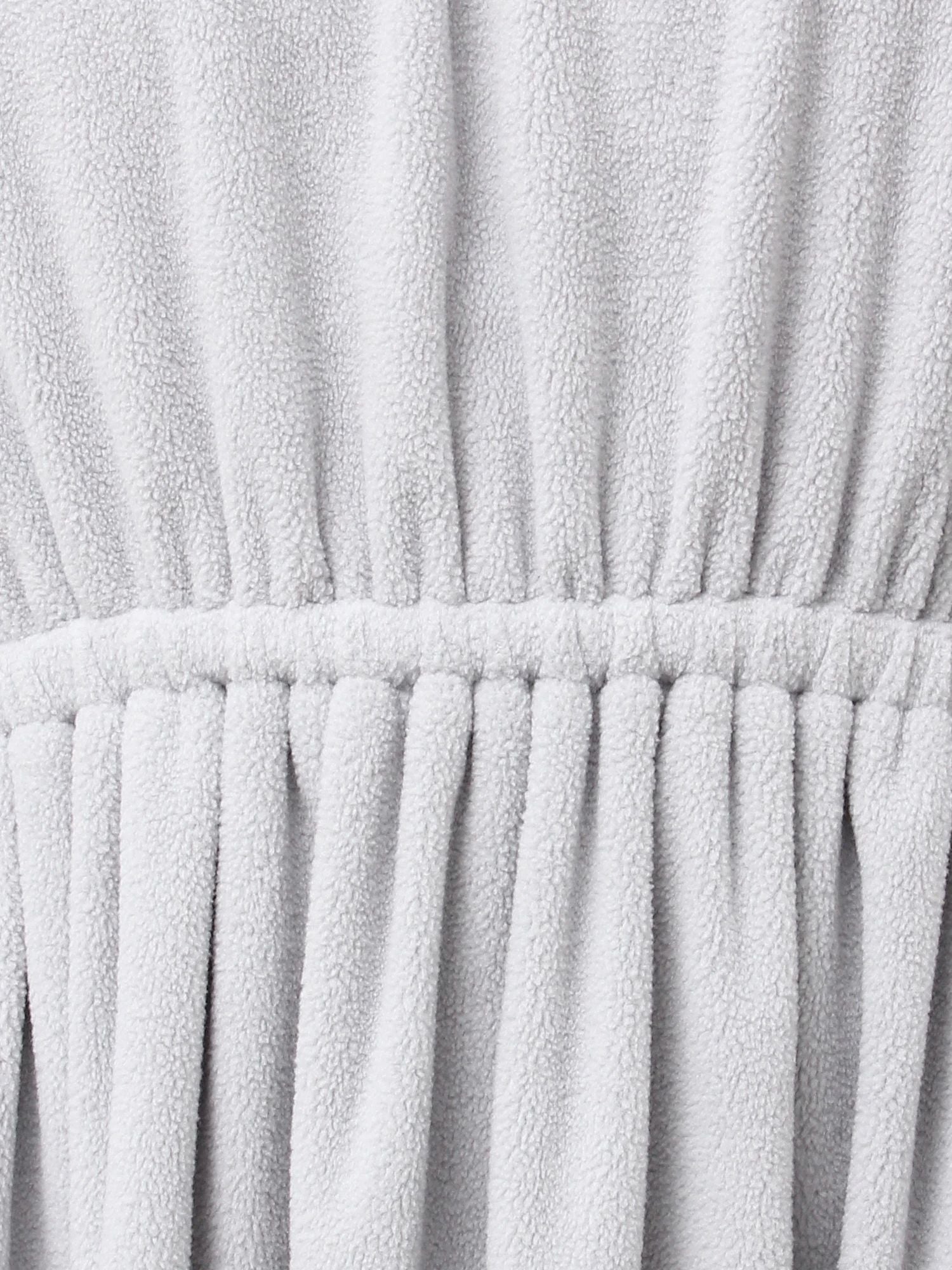 merry jenny｜Gathered fleece dress