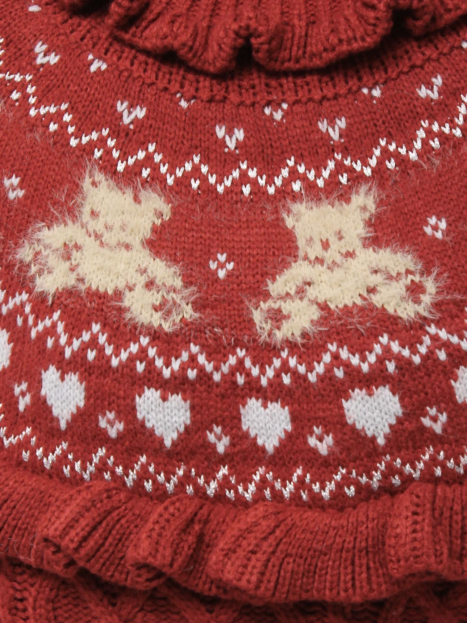 merry jenny｜Bear Yoke Knit Top