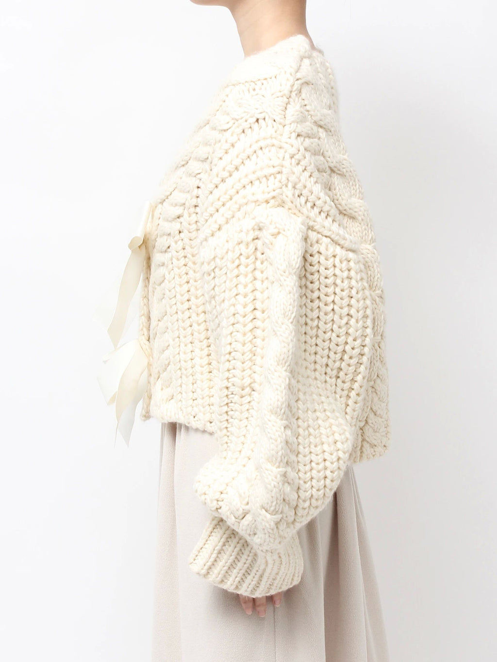 merry jenny｜Ribbon ribbon cardigan