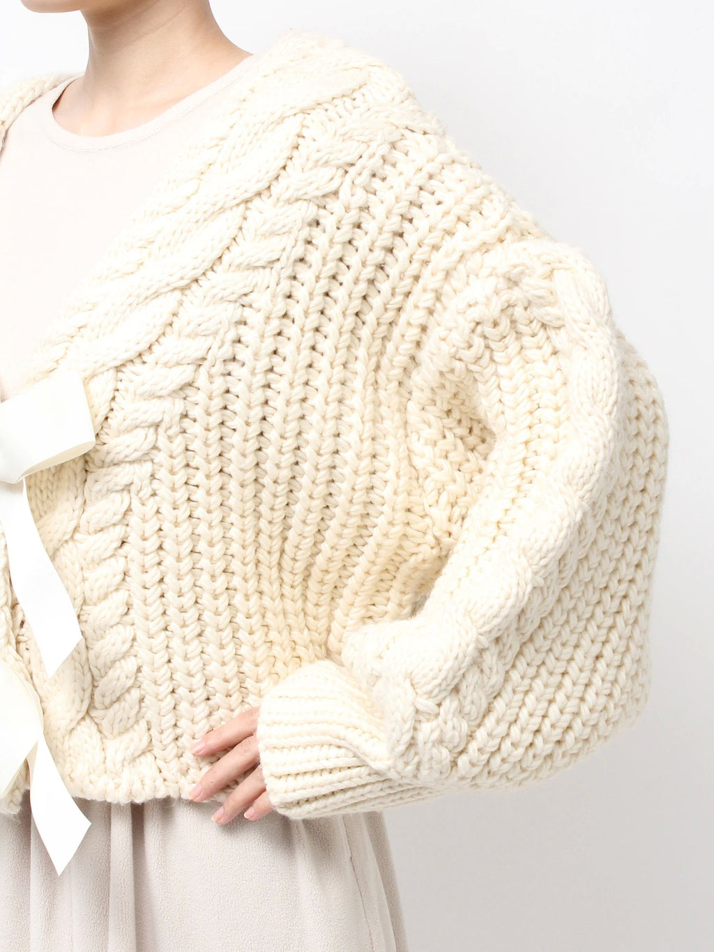 merry jenny｜Ribbon ribbon cardigan