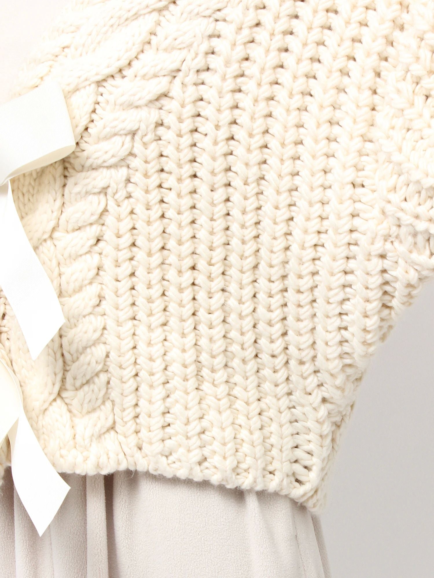 merry jenny｜Ribbon ribbon cardigan