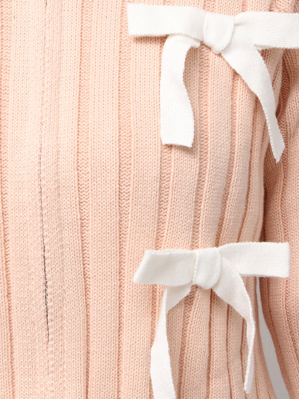 merry jenny｜Ribbon Washed Zip Knit