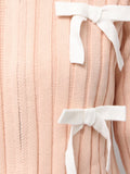 merry jenny｜Ribbon Washed Zip Knit