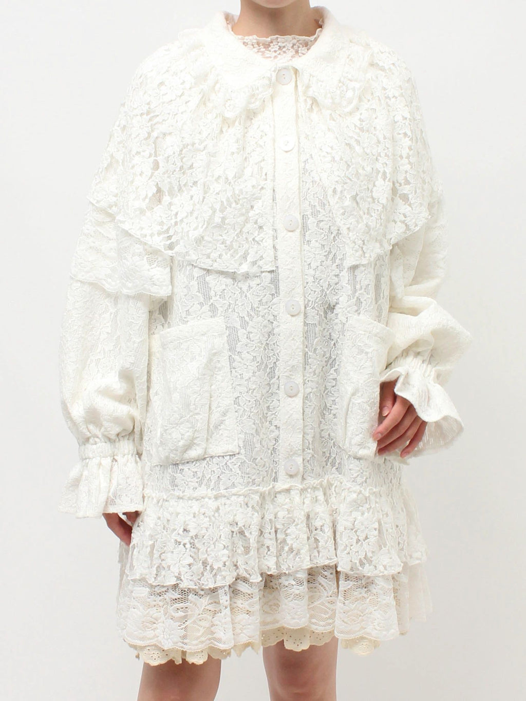 merry jenny｜lace cape jacket