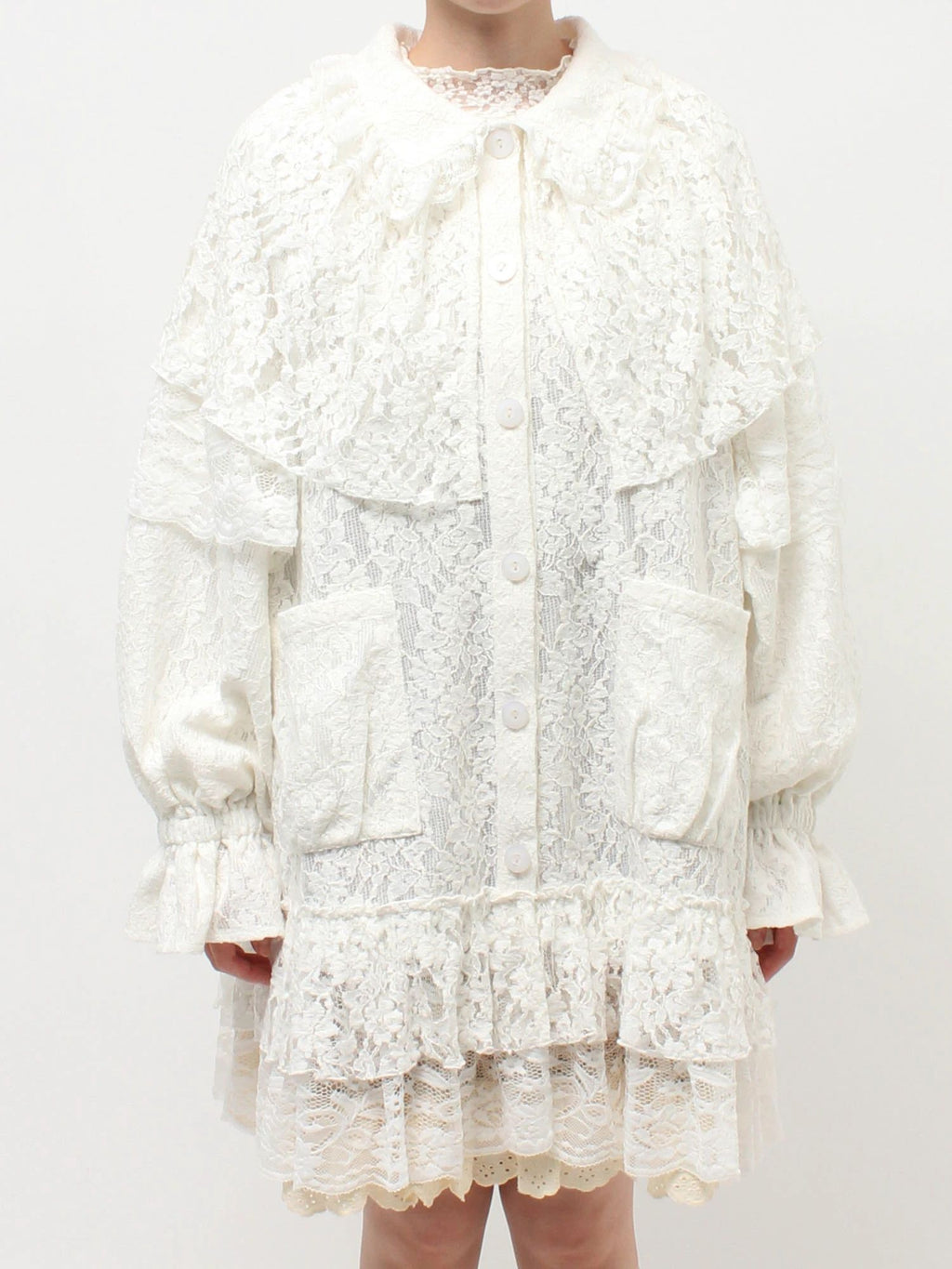 merry jenny｜lace cape jacket