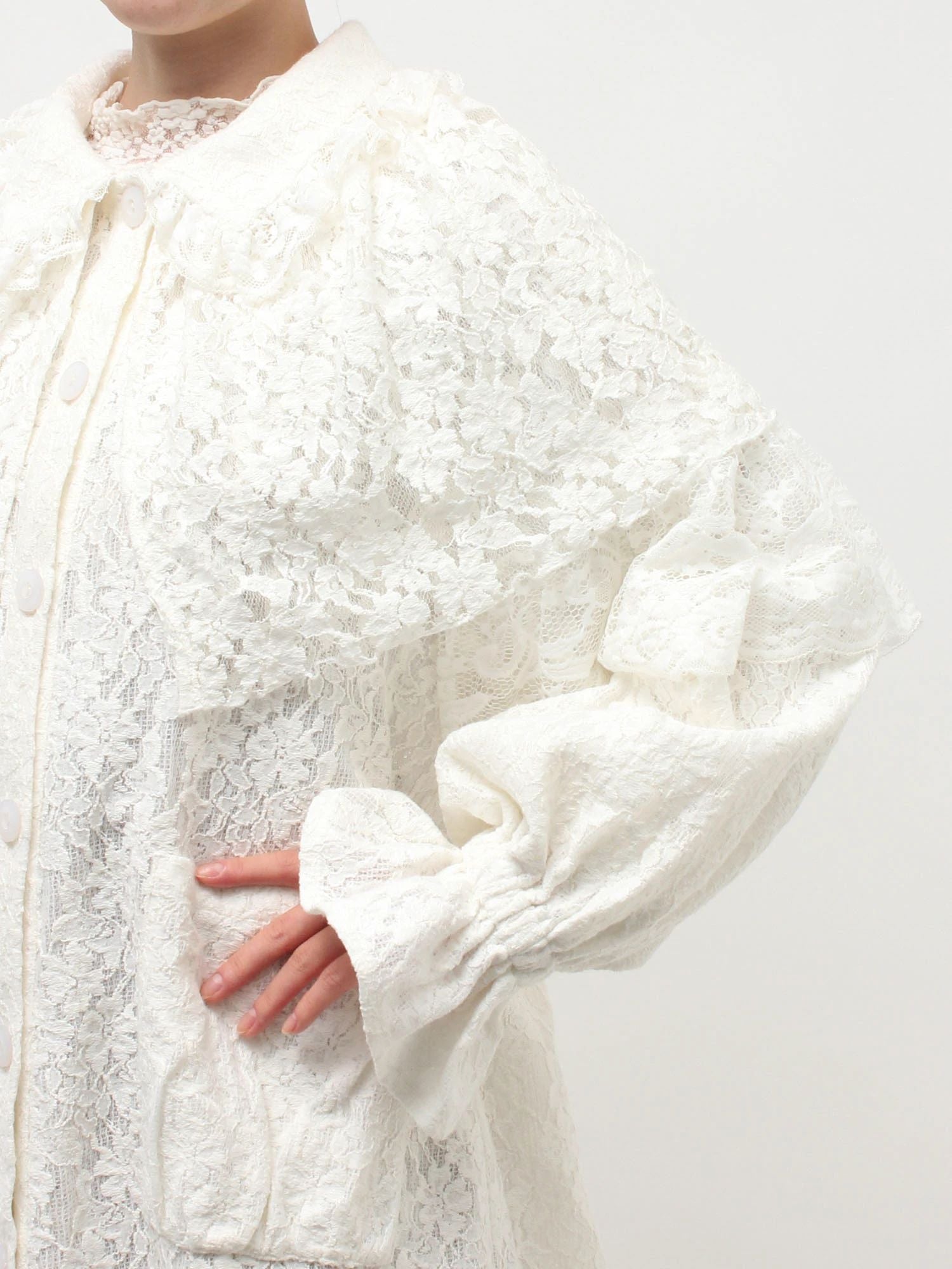 merry jenny｜lace cape jacket