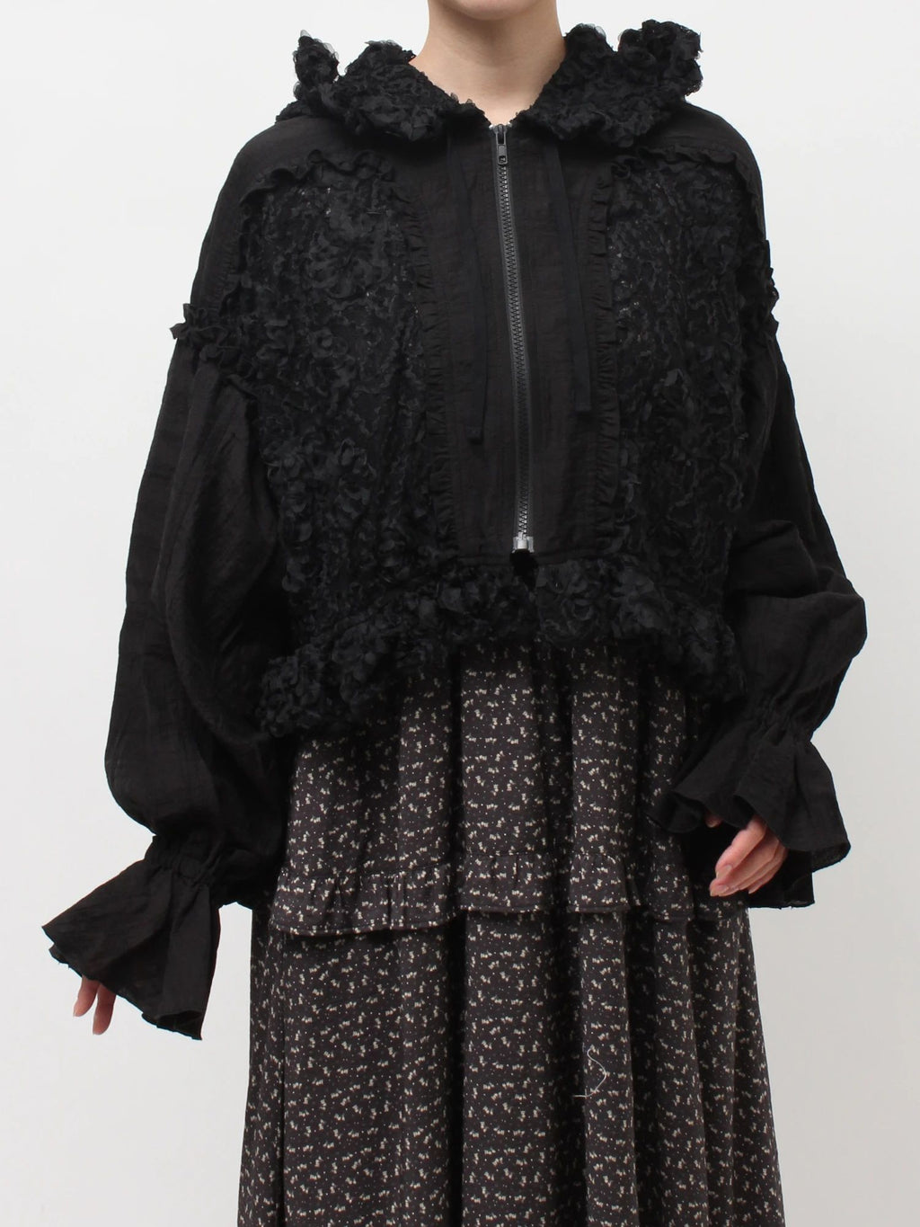 merry jenny｜Lace Hood Blouson