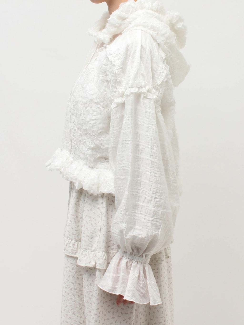 merry jenny｜Lace Hood Blouson