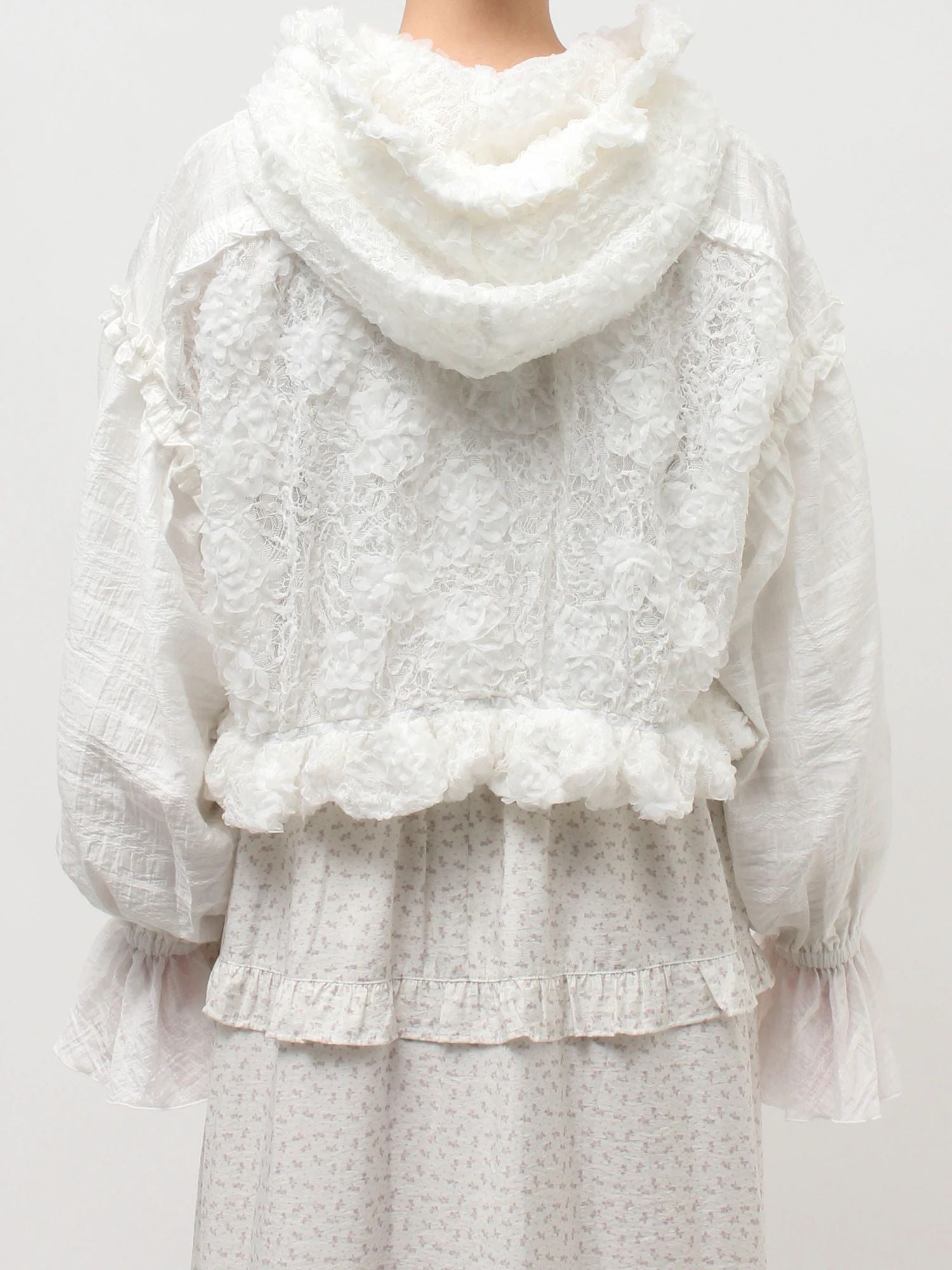 merry jenny｜Lace Hood Blouson
