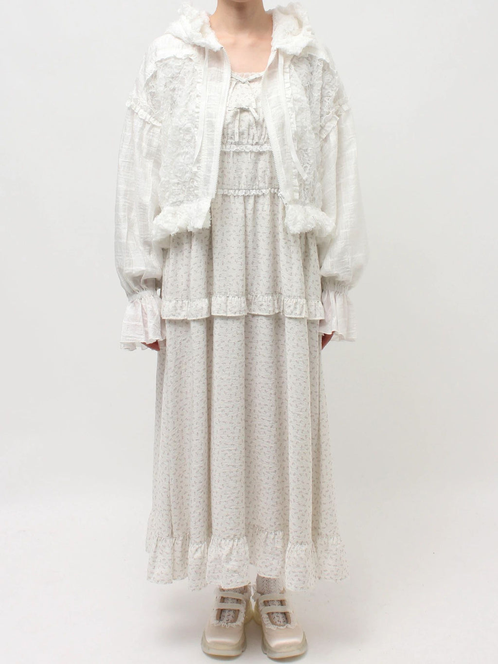 merry jenny｜Lace Hood Blouson