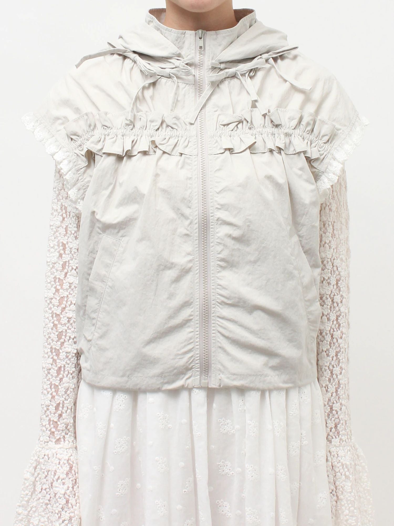 merry jenny｜Frill Nylon Jacket