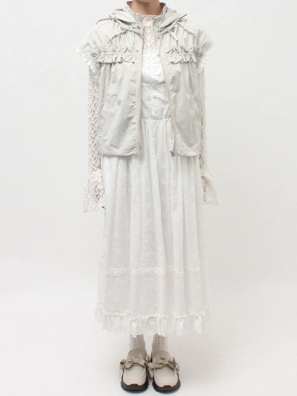 merry jenny｜Frill Nylon Jacket