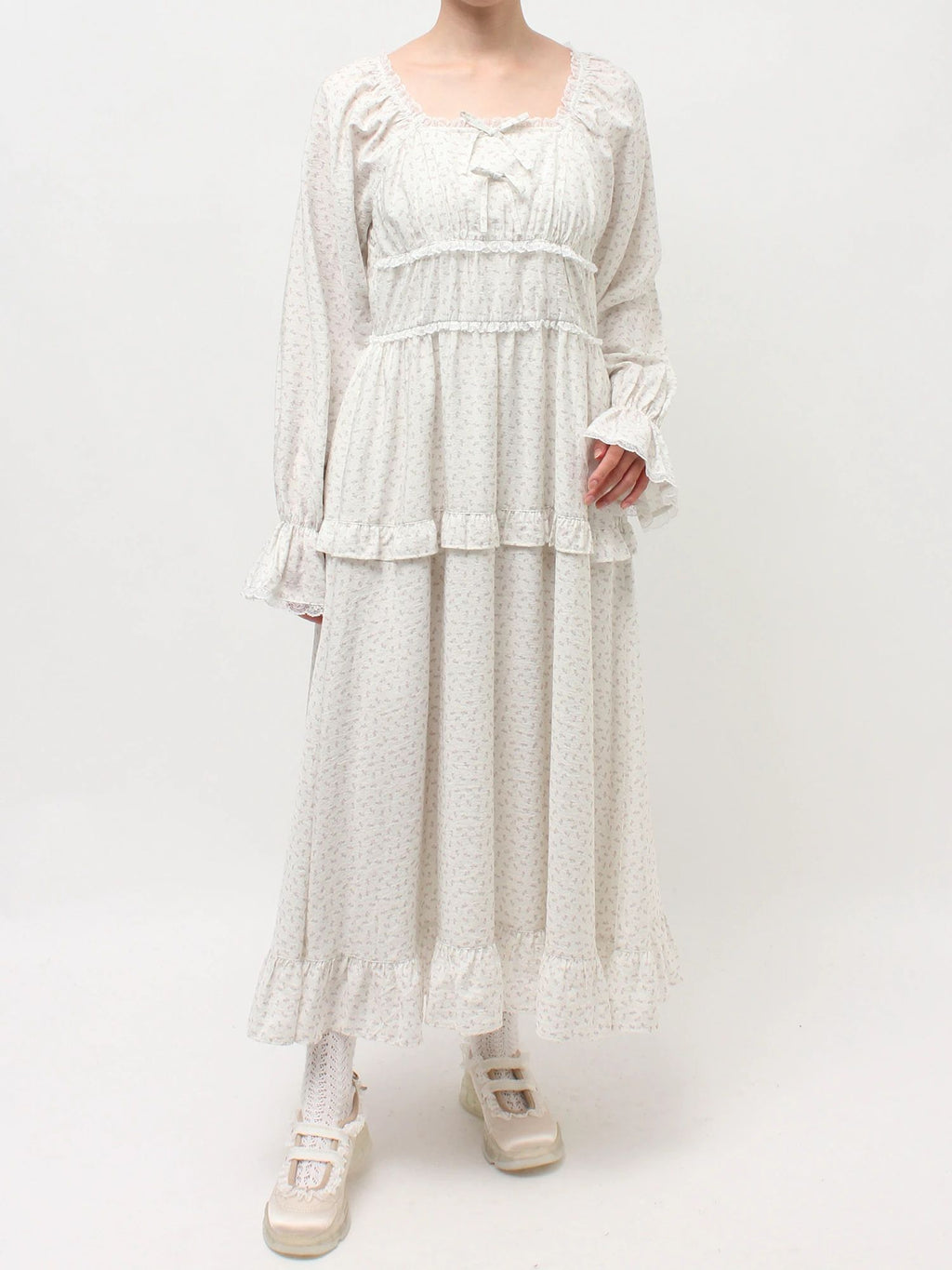 merry jenny｜Petit Flower Ribbon Dress