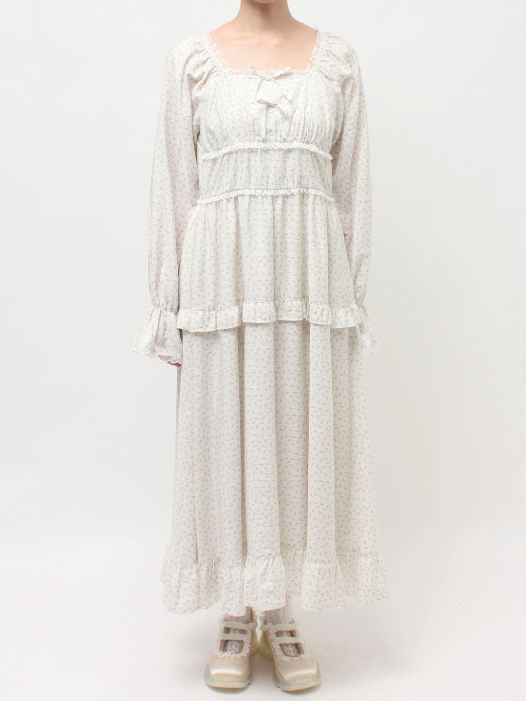 merry jenny｜Petit Flower Ribbon Dress