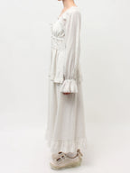 merry jenny｜Petit Flower Ribbon Dress