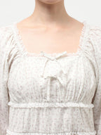 merry jenny｜Petit Flower Ribbon Dress