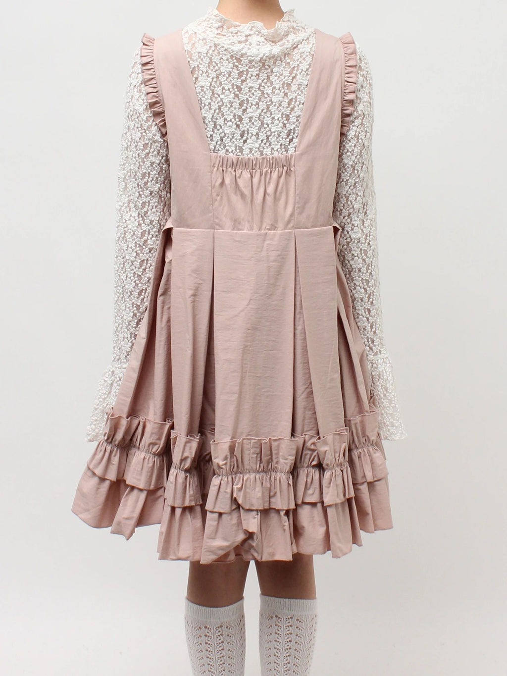 merry jenny｜Tuck Frill Mini Dress