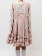 merry jenny｜Tuck Frill Mini Dress