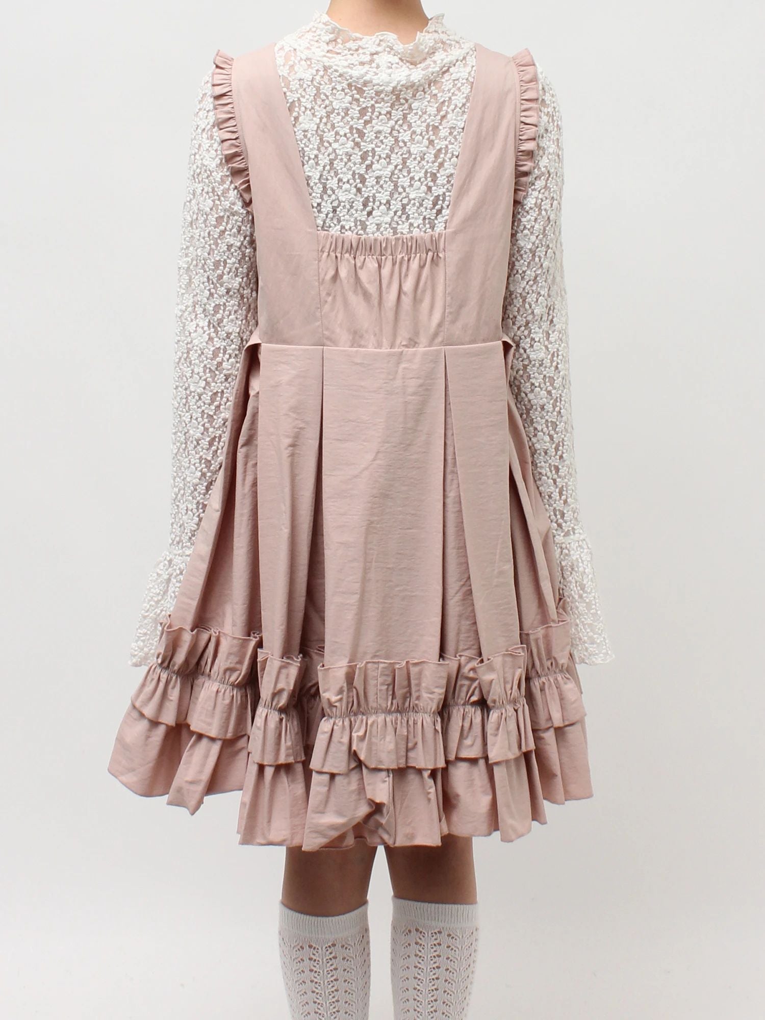 merry jenny｜Tuck Frill Mini Dress