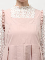 merry jenny｜Tuck Frill Mini Dress