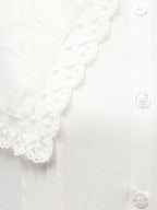 merry jenny｜Airy Lace Collar Dress