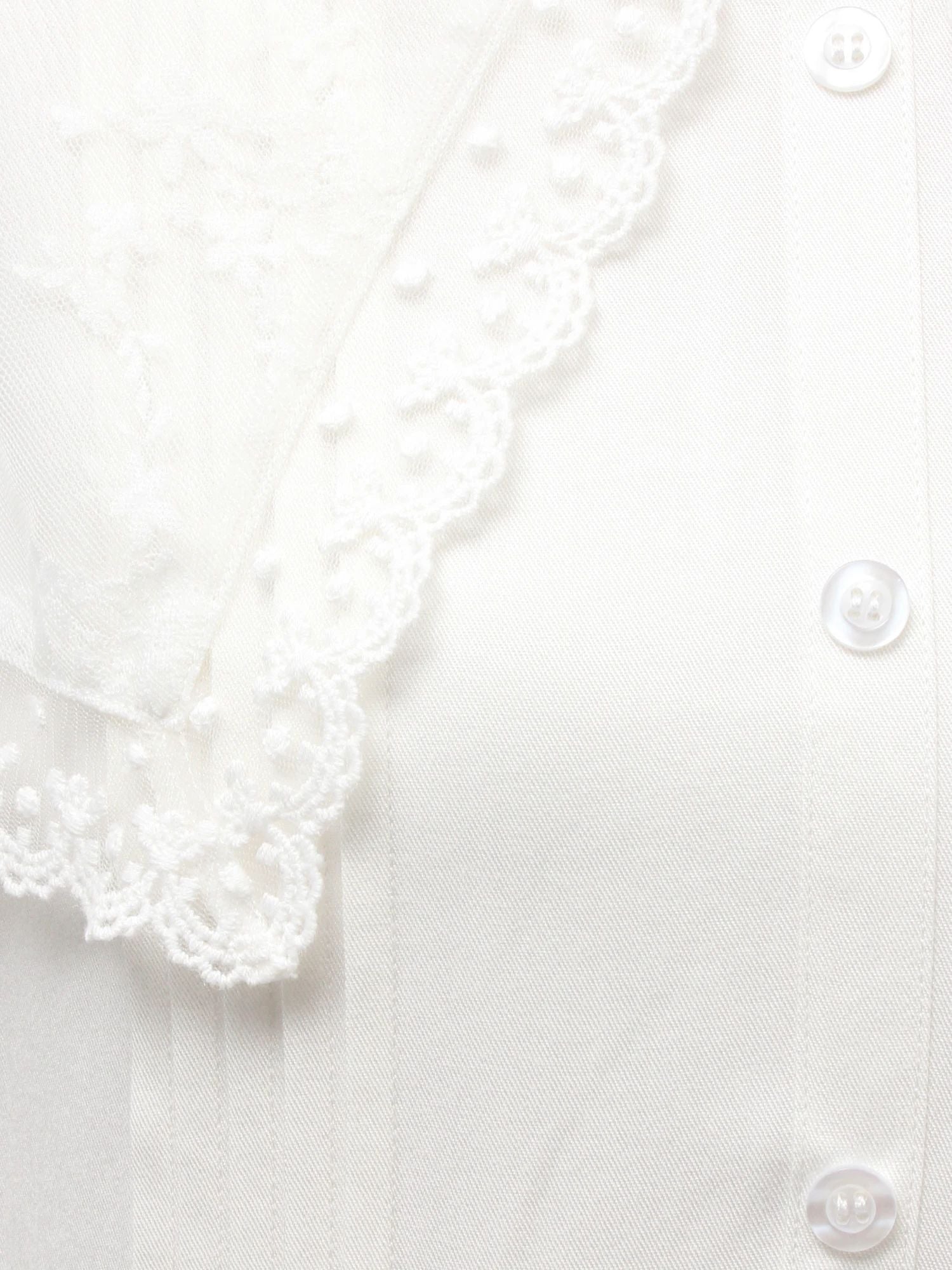 merry jenny｜Airy Lace Collar Dress