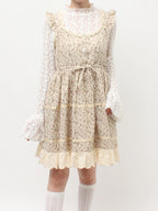 merry jenny｜Petit Flower Flare Mini Dress