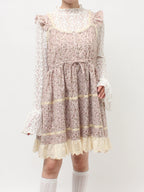 merry jenny｜Petit Flower Flare Mini Dress