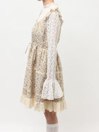 merry jenny｜Petit Flower Flare Mini Dress