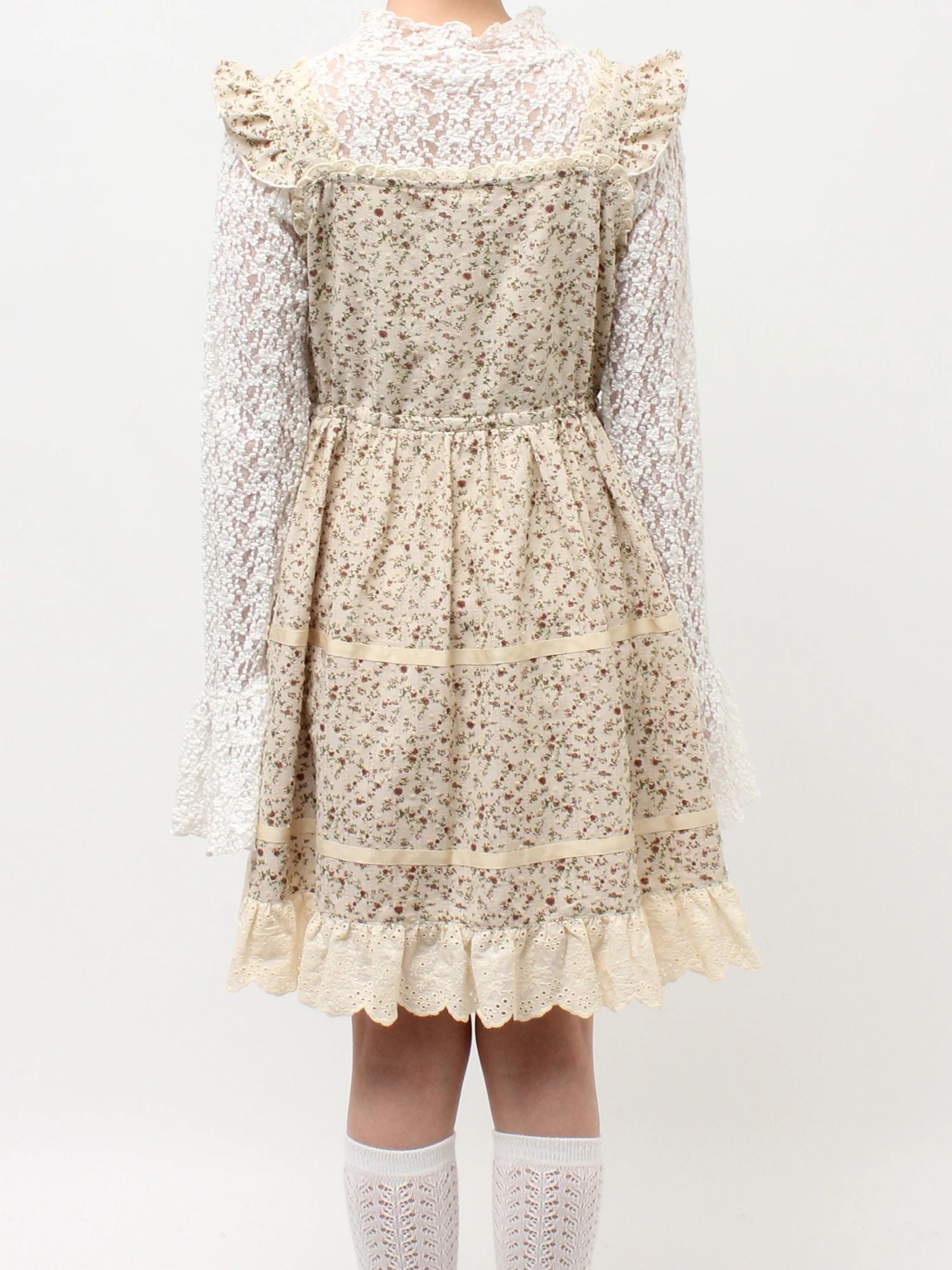 merry jenny｜Petit Flower Flare Mini Dress