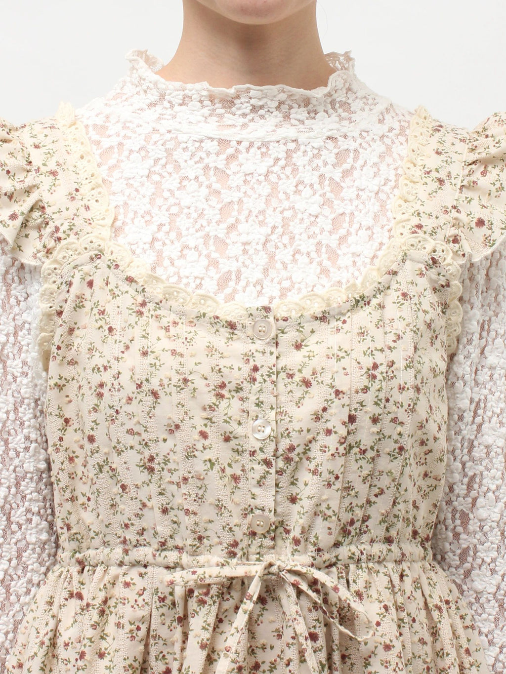 merry jenny｜Petit Flower Flare Mini Dress