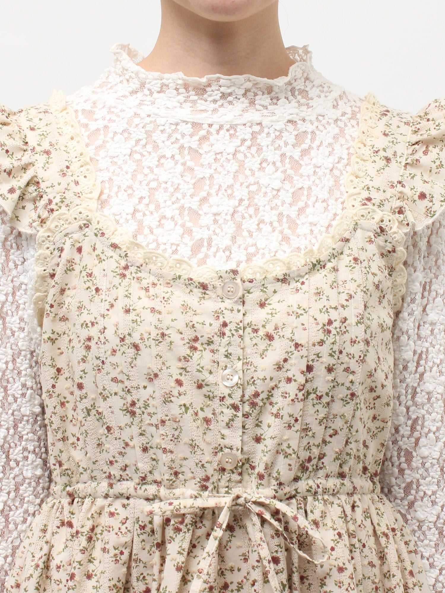 merry jenny｜Petit Flower Flare Mini Dress