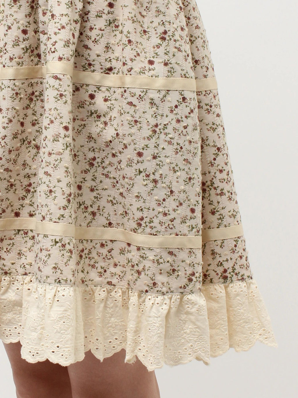 merry jenny｜Petit Flower Flare Mini Dress