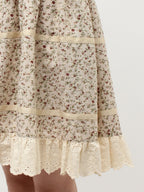merry jenny｜Petit Flower Flare Mini Dress