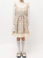 merry jenny｜Petit Flower Flare Mini Dress