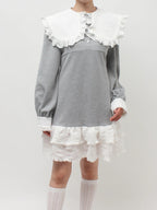 merry jenny｜ Frill polo mini dress