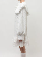 merry jenny｜ Frill polo mini dress