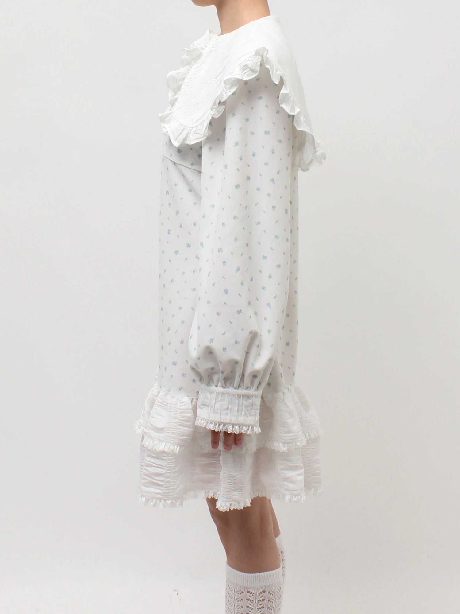 merry jenny｜ Frill polo mini dress