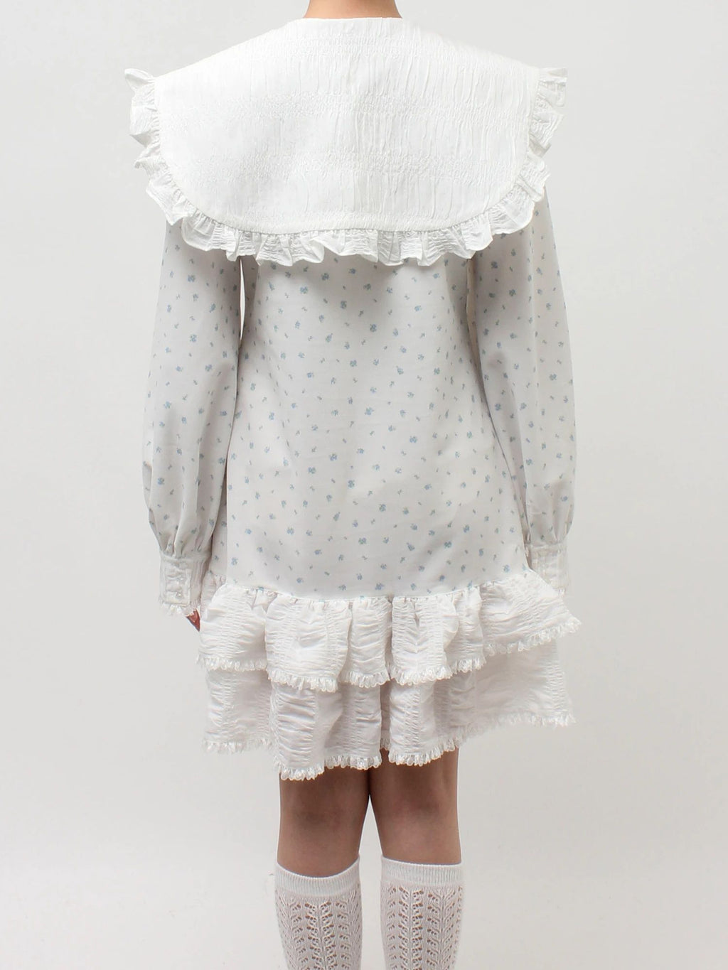 merry jenny｜ Frill polo mini dress