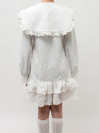 merry jenny｜ Frill polo mini dress
