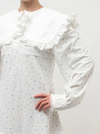 merry jenny｜ Frill polo mini dress