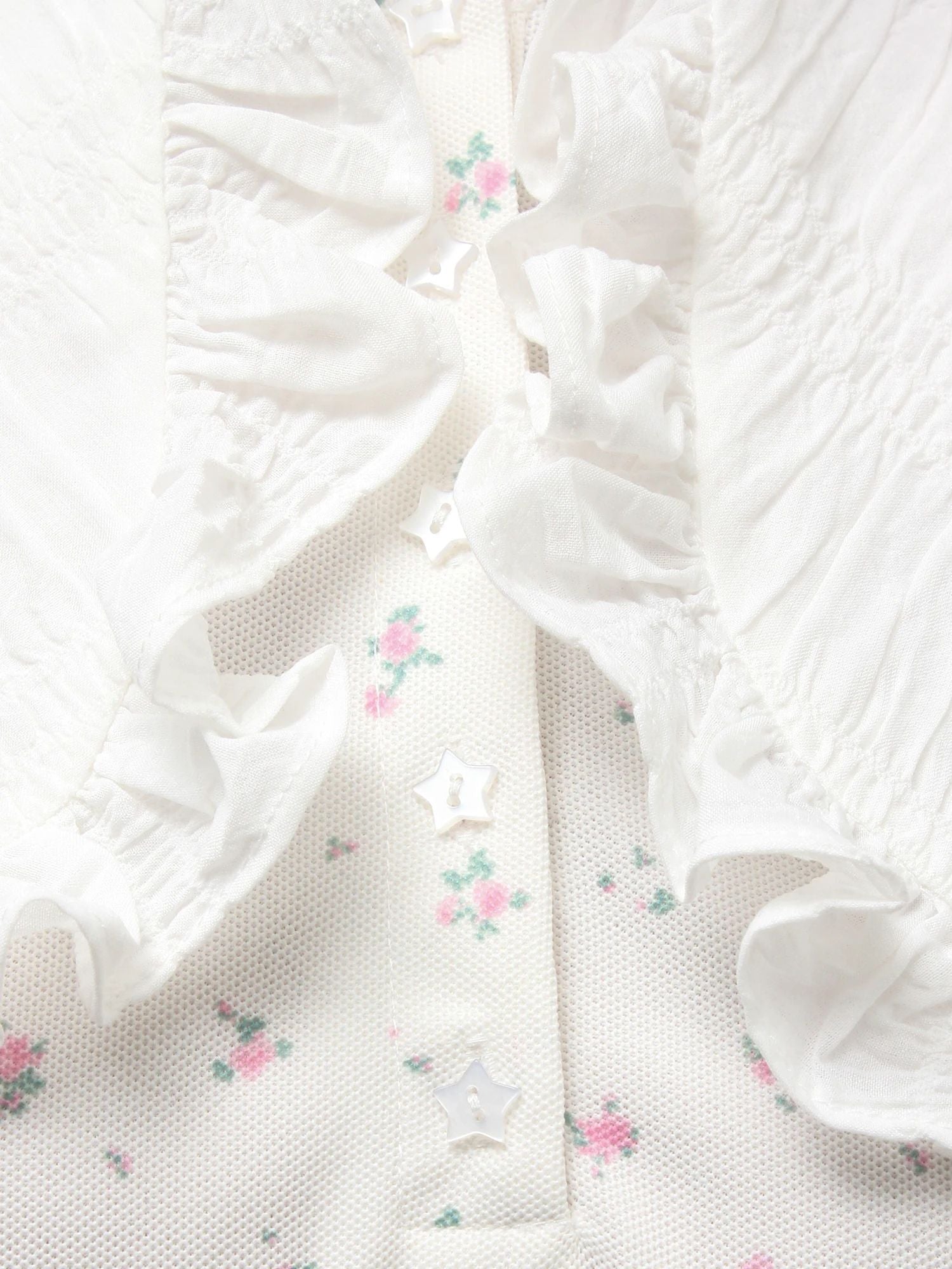 merry jenny｜ Frill polo mini dress