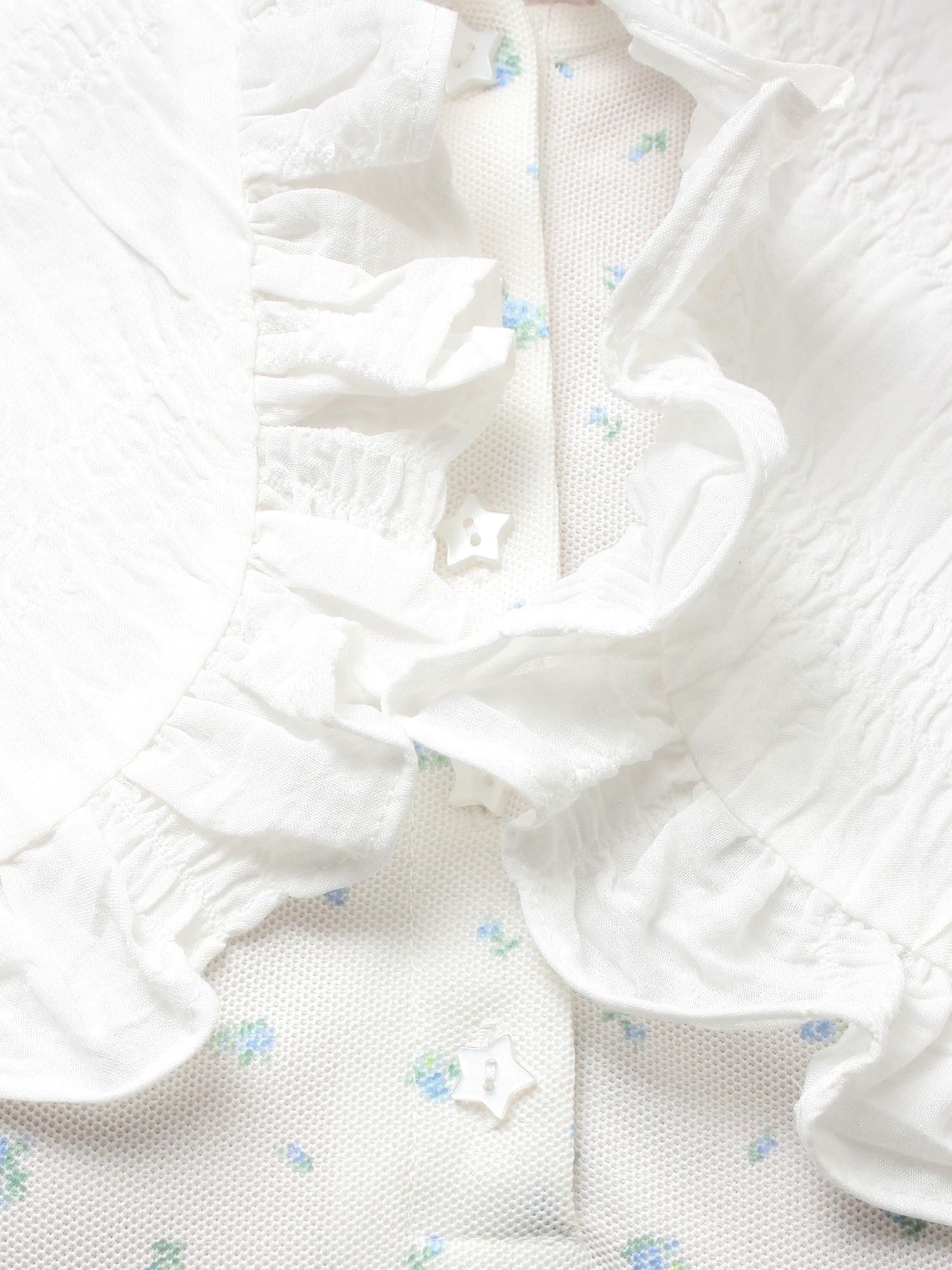 merry jenny｜ Frill polo mini dress