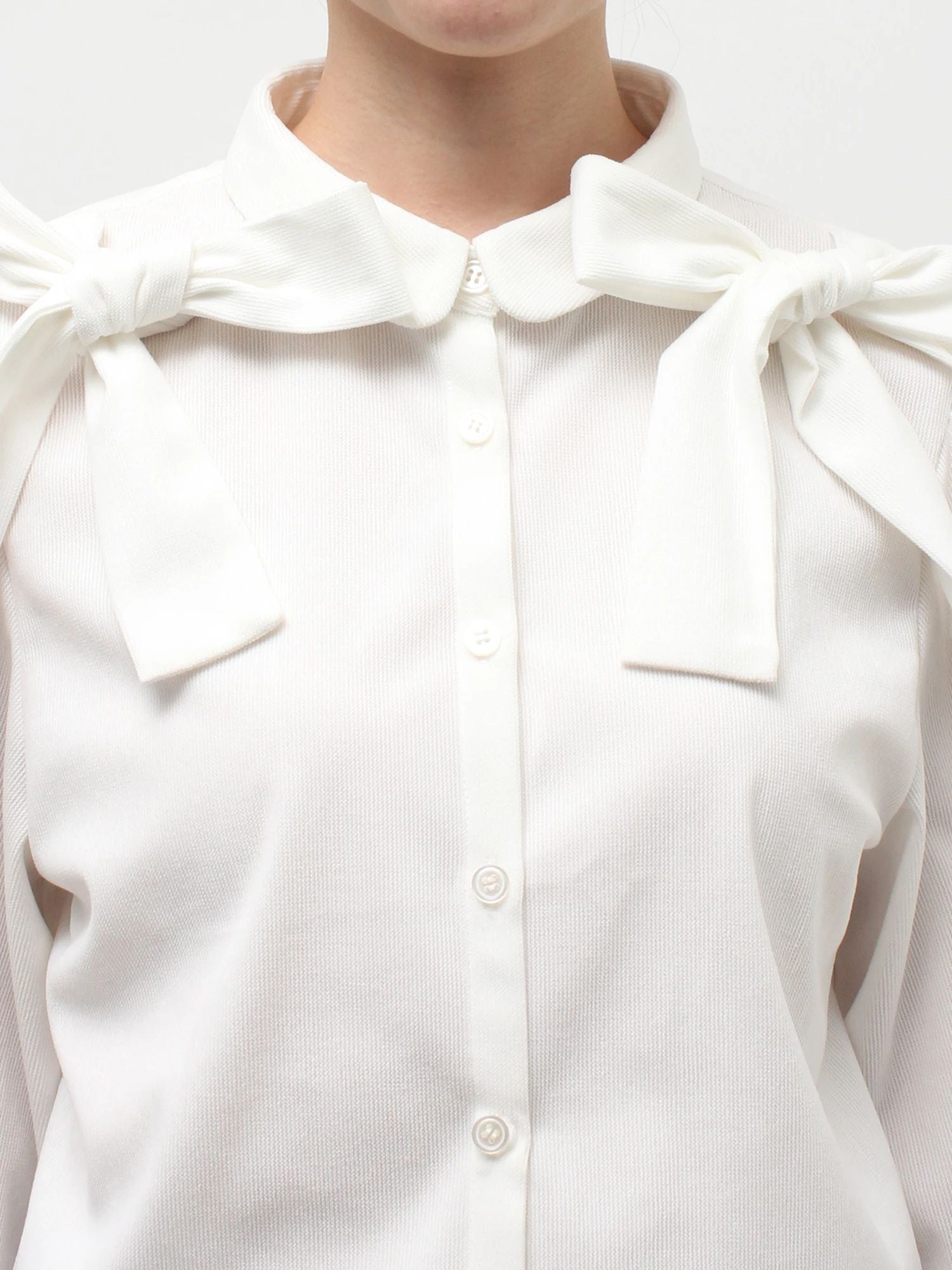 merry jenny｜Double Ribbon Blouse
