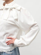 merry jenny｜Double Ribbon Blouse