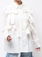 merry jenny｜Bon Bon Ribbon Shirt